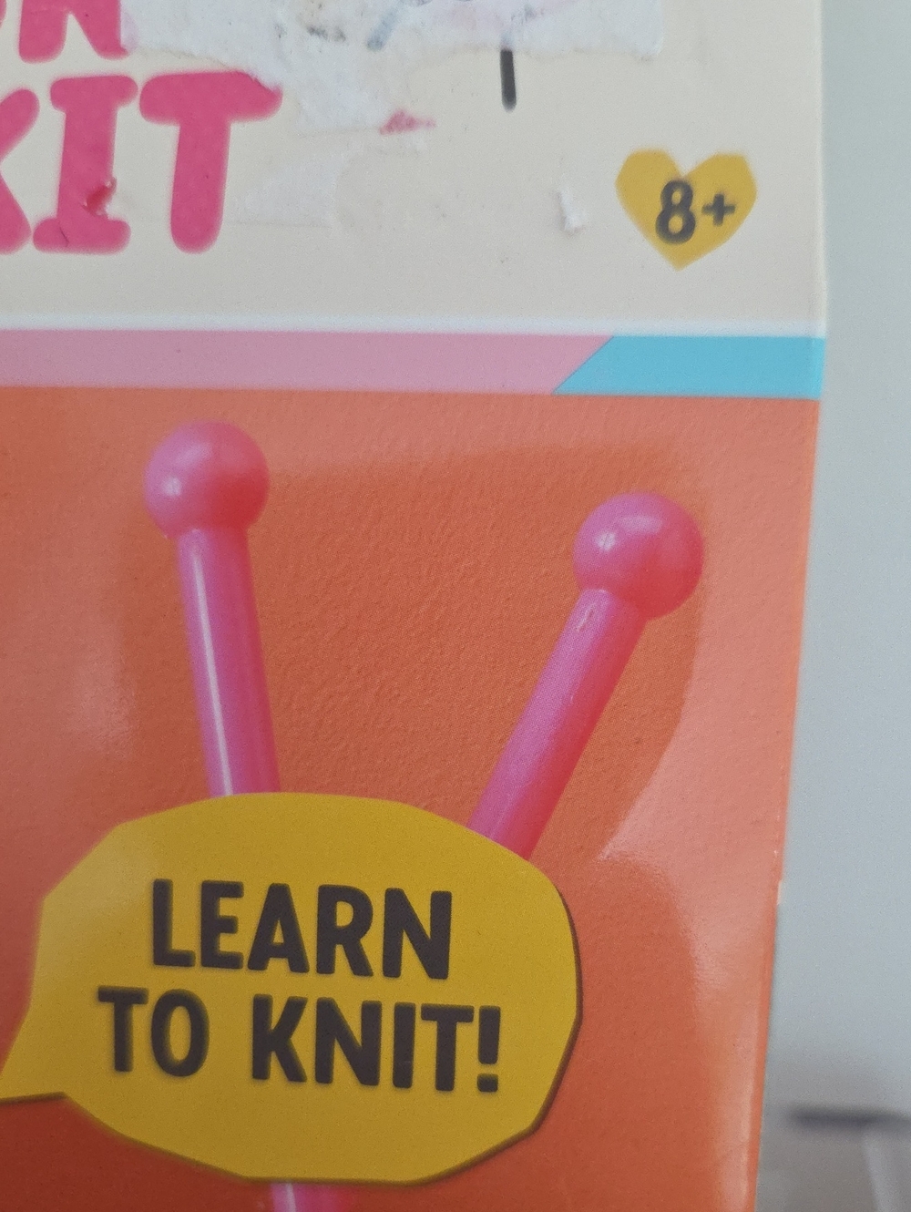 Snack Knit Kit Lil' Dumplin' – Cream & Pink Kids Knitting Set, NIB - Picture 3 of 4